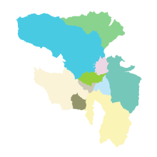 Mapa de administraciones zonales
